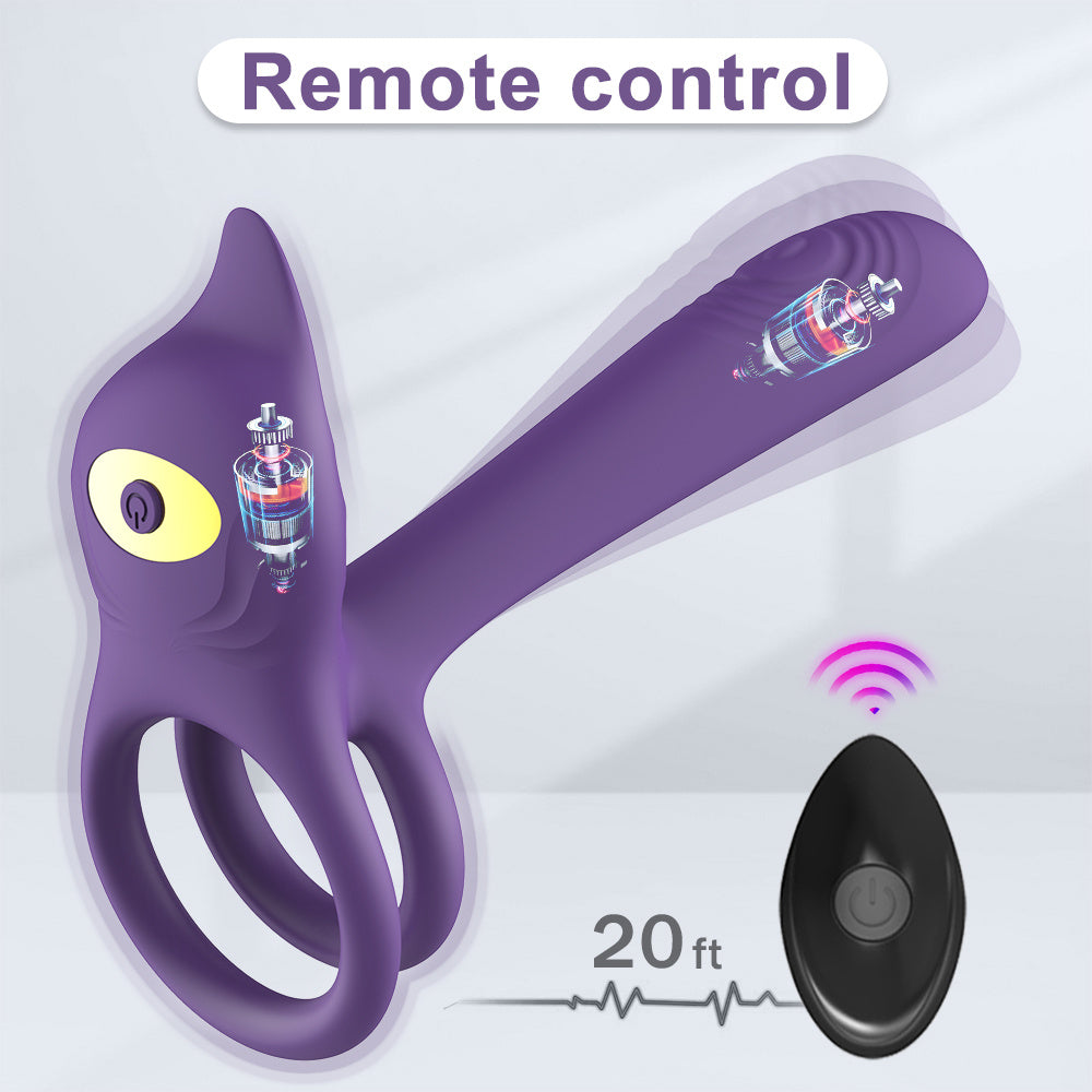 Vibrator For Couple,G Spot 2 In 1 Vibrating Cock Ring With 10 Modes, Men's Penis Vibrators Clitorals Stimulator For Women,Adult Sex Toys