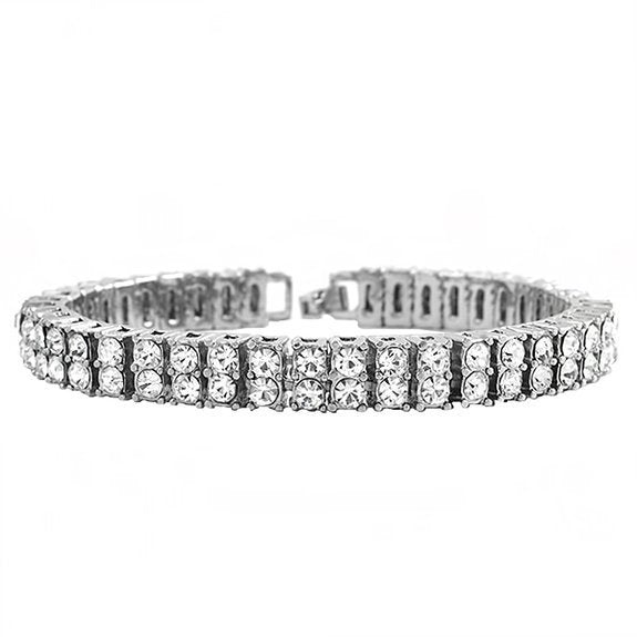 Alloy 2 Gang Drill Bracelet Couple Accessories - Desiré
