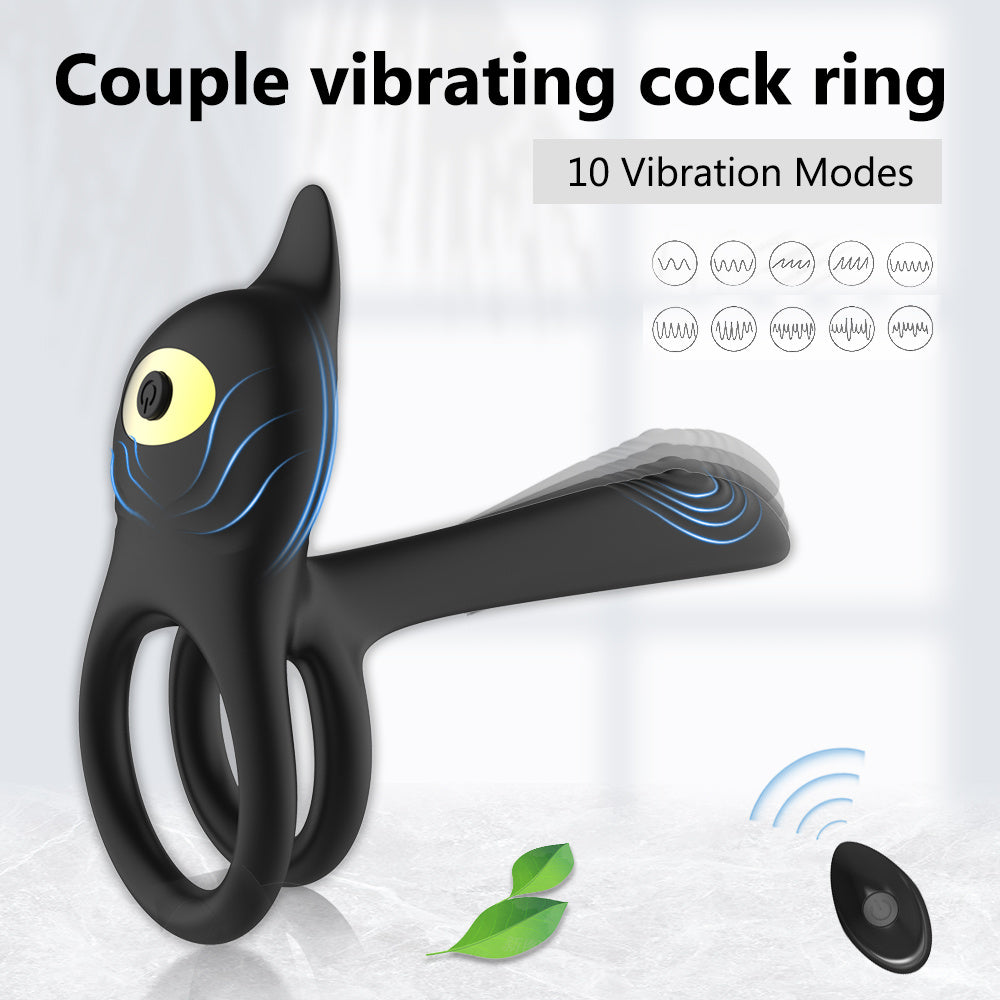 Vibrator For Couple,G Spot 2 In 1 Vibrating Cock Ring With 10 Modes, Men's Penis Vibrators Clitorals Stimulator For Women,Adult Sex Toys