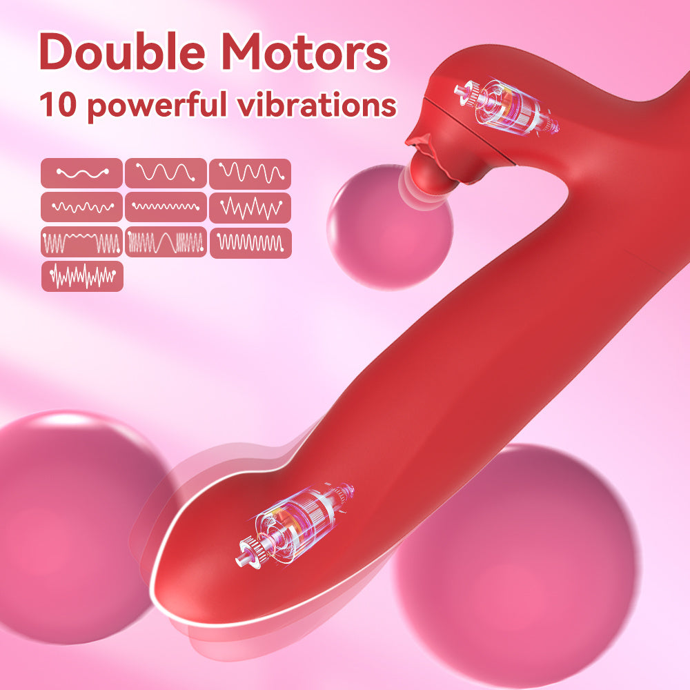 Double Vibration Stimulation For Clitoral Deep Tissue Massage - G Spot Vibrator Clitoral Stimulator Sex Toys With 10 Vibration 5 Swinging Modes, Vibrators Adult Sex Toy For Women And Couple