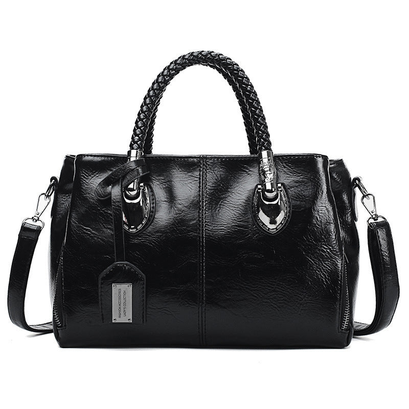 Desiré-Vintage Oil Wax leather luxury handbags Women Bags - Desiré