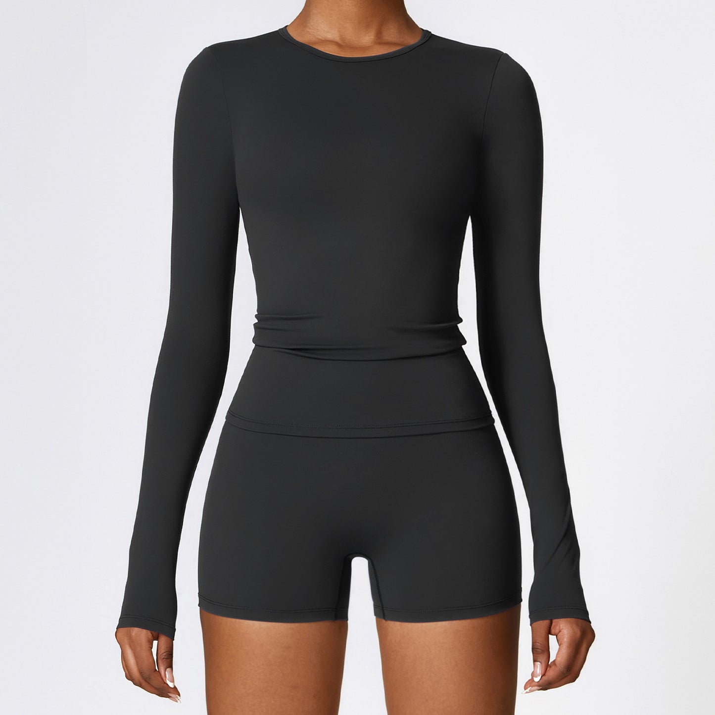 Desiré-Women's Slim Long Sleeve Pullover Top Yoga Fashion Fitness Sports Clothing For Women - Desiré