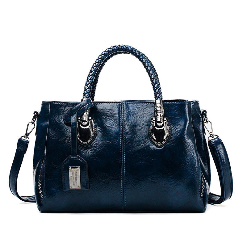 Desiré-Vintage Oil Wax leather luxury handbags Women Bags - Desiré