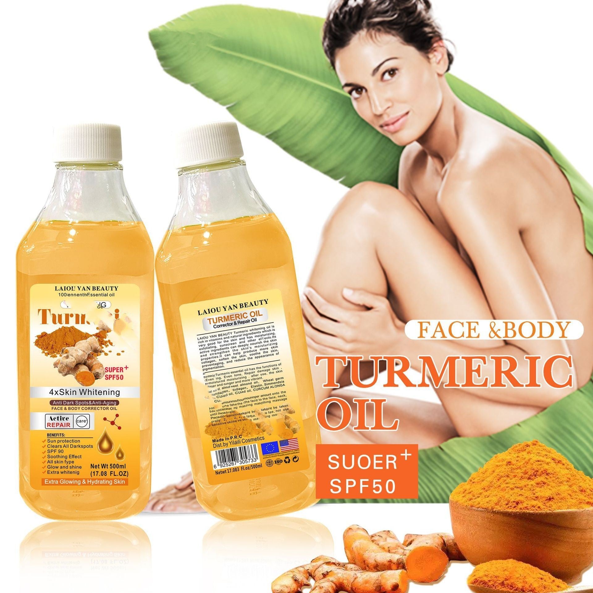 Turmeric Soothing Oil Body Massage Oil - Desiré