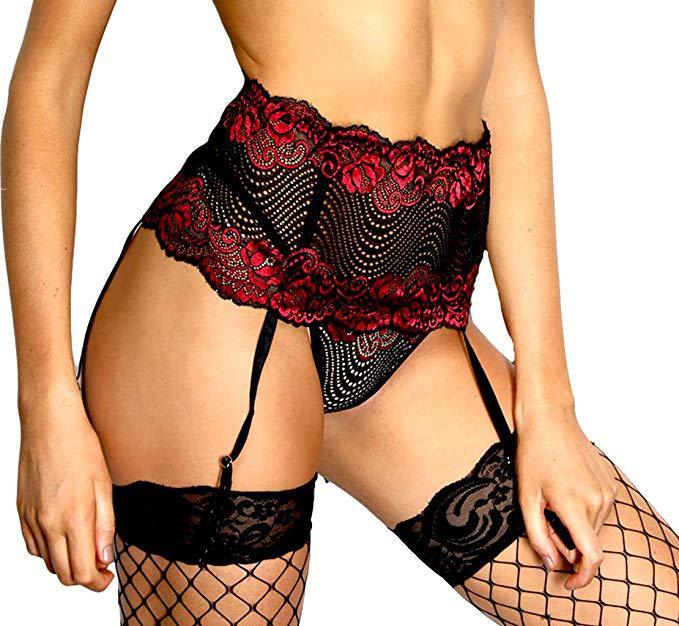 Desiré-Erotic Lingerie Erotic Pajamas Three-point Abdominal Tightening Suspenders Suit - Desiré