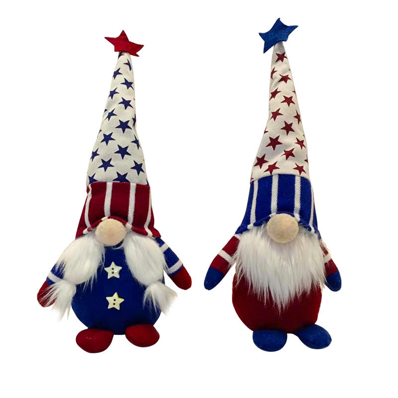 Independence Day Five-pointed Star Faceless Doll - Desiré