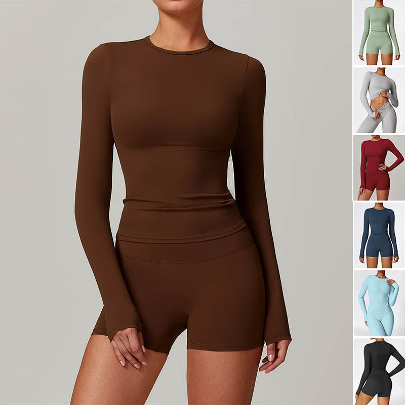 Desiré-Women's Slim Long Sleeve Pullover Top Yoga Fashion Fitness Sports Clothing For Women - Desiré