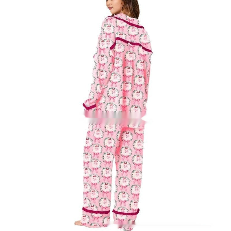 Desiré-Christmas Bow Pajama Set For Women - Desiré