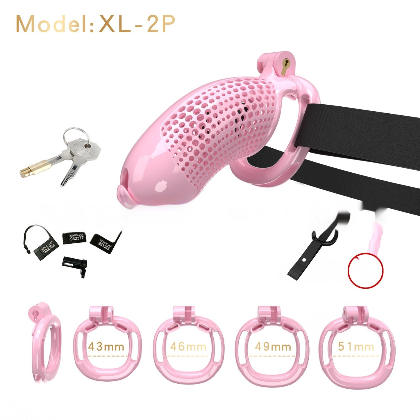 Wearing Chastity Lock For Men And Adults - Desiré