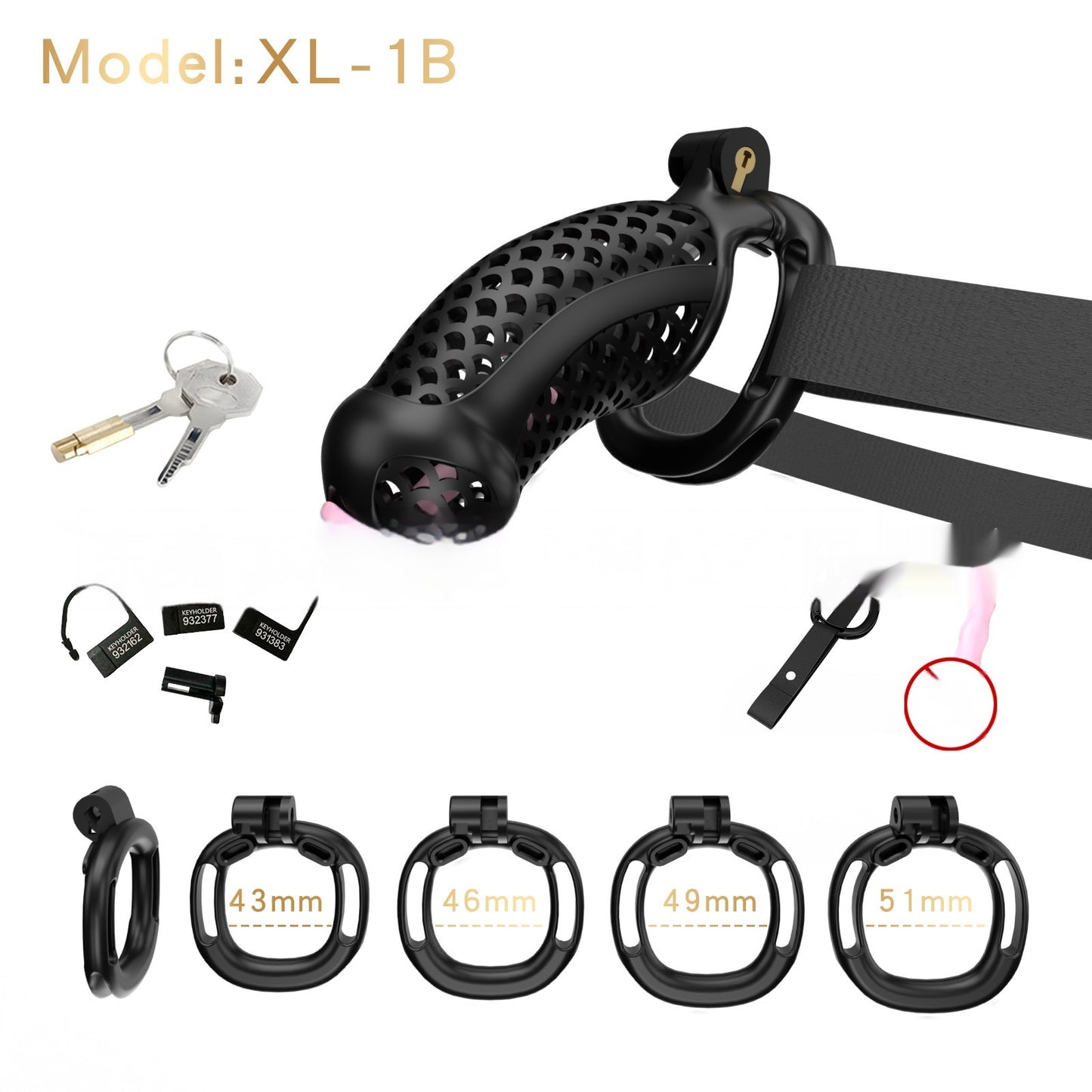 Wearing Chastity Lock For Men And Adults - Desiré