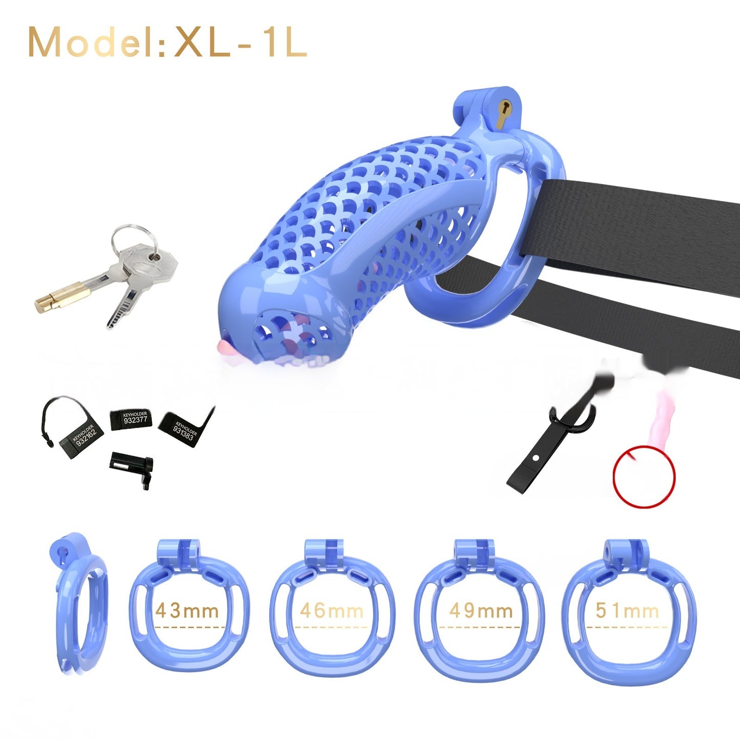 Wearing Chastity Lock For Men And Adults - Desiré