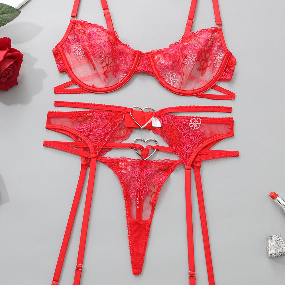 Desiré-Women's Embroidery Perspective Sex Suit - Desiré