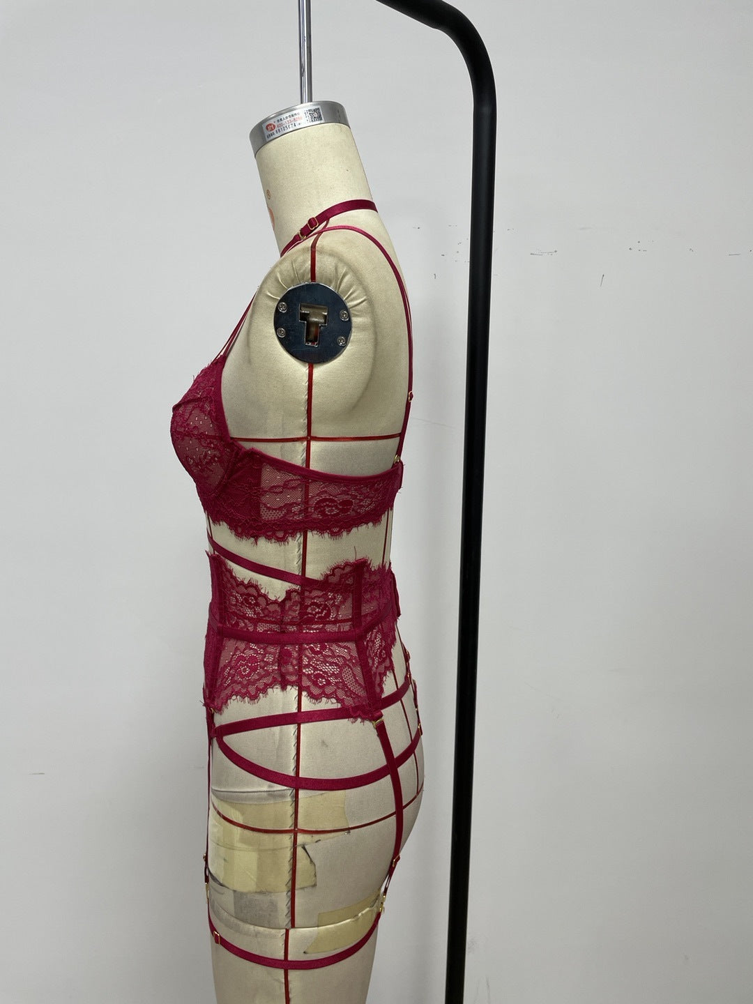 Desiré-Body Sculpting Underwear Split Fashion Polyester Thin Suit - Desiré