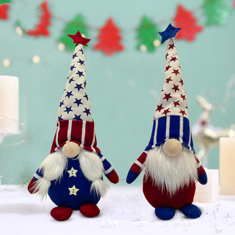 Independence Day Five-pointed Star Faceless Doll - Desiré