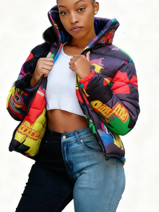 Women's Jackets, Cute Short Warm Coats, Fashionable Casual Cardigan Coats, Colorful Parkas - Desiré