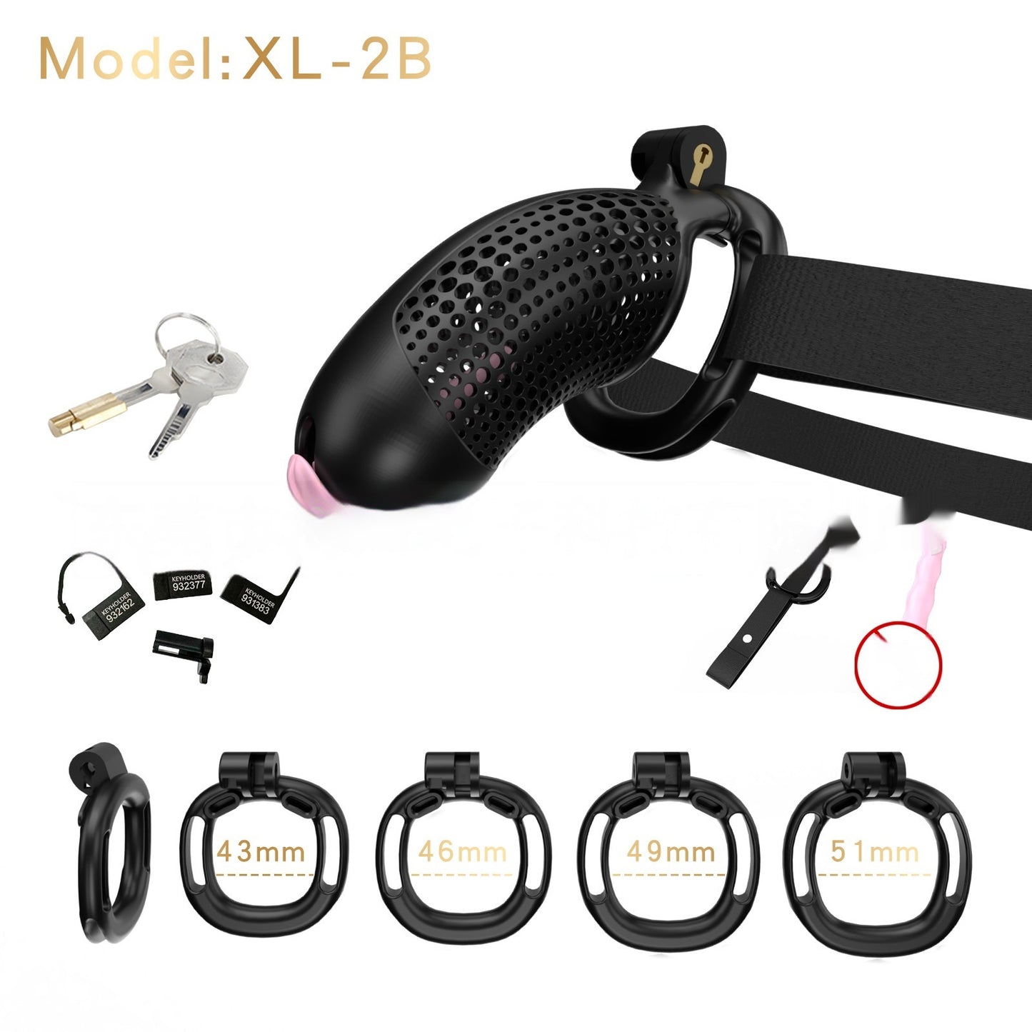 Wearing Chastity Lock For Men And Adults - Desiré