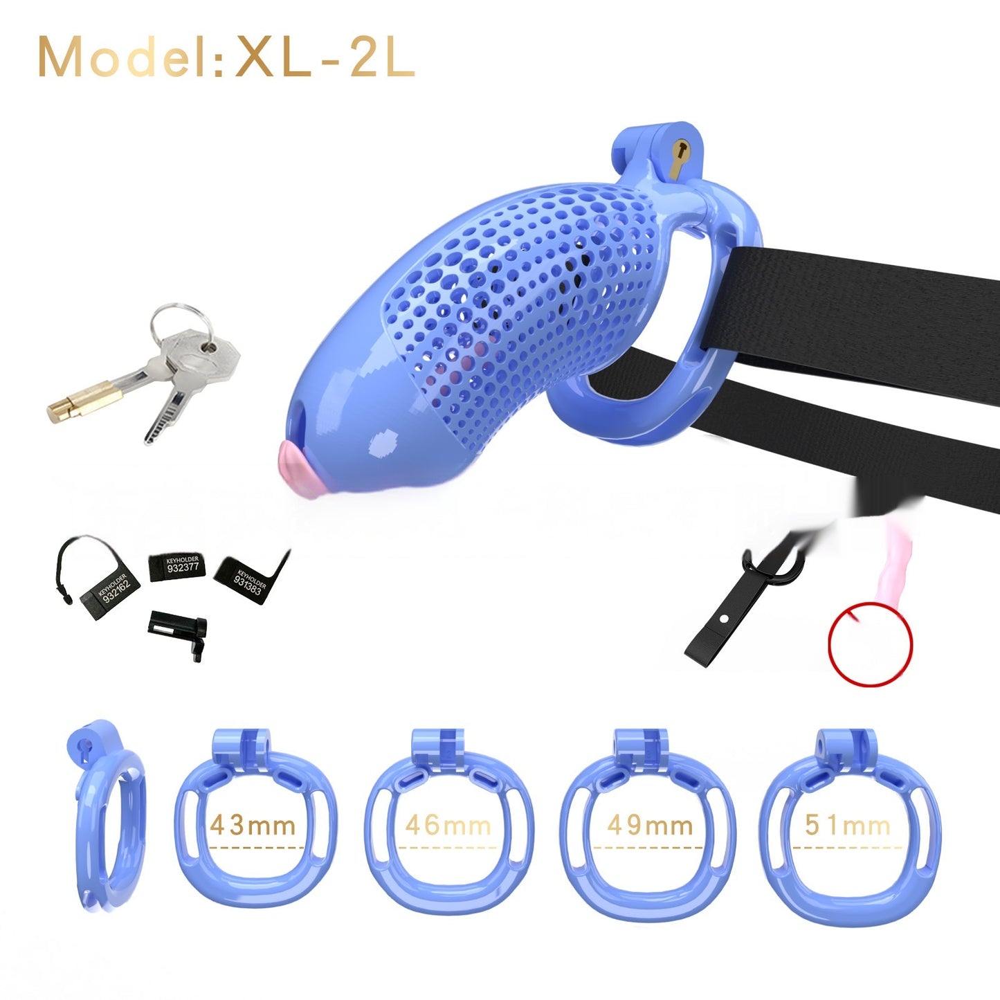 Wearing Chastity Lock For Men And Adults - Desiré