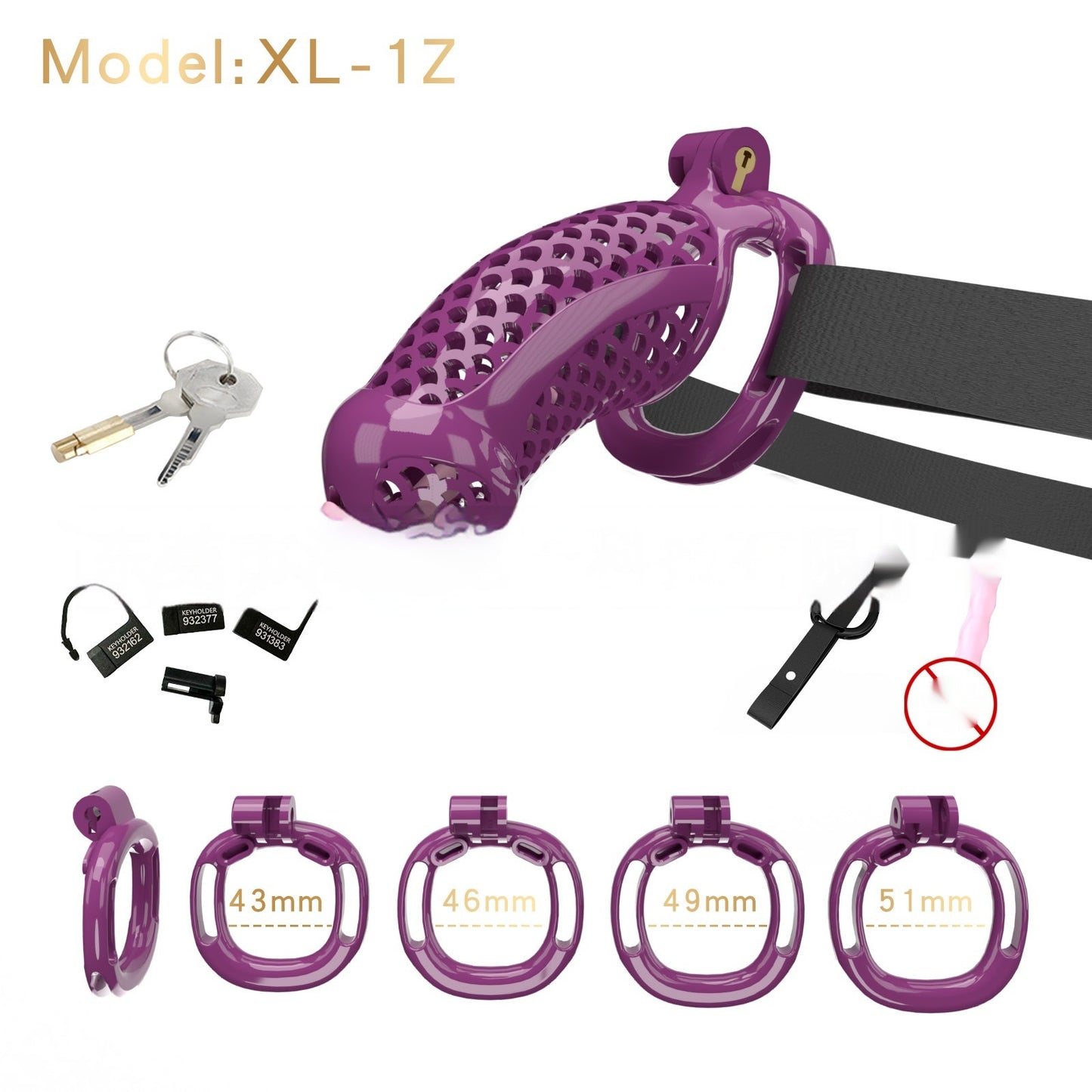 Wearing Chastity Lock For Men And Adults - Desiré